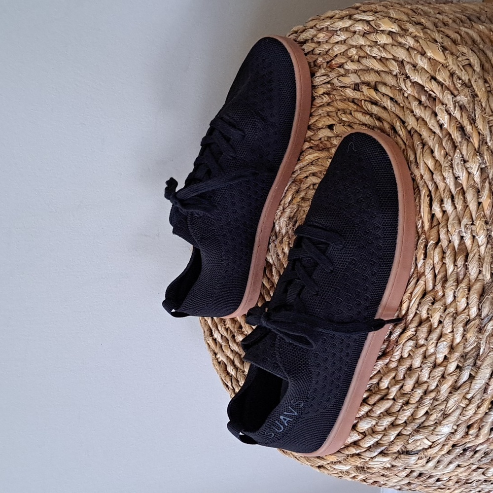 SUAVS Unisex The‎ Zilker Athleisure Black Kjit Sneakers Gum Shoe Soles M9/W11